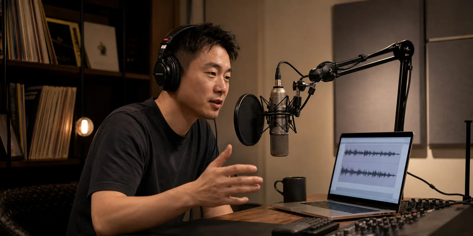 播客主播使用 VoxCPM2 克隆品牌专属音色制作节目口播